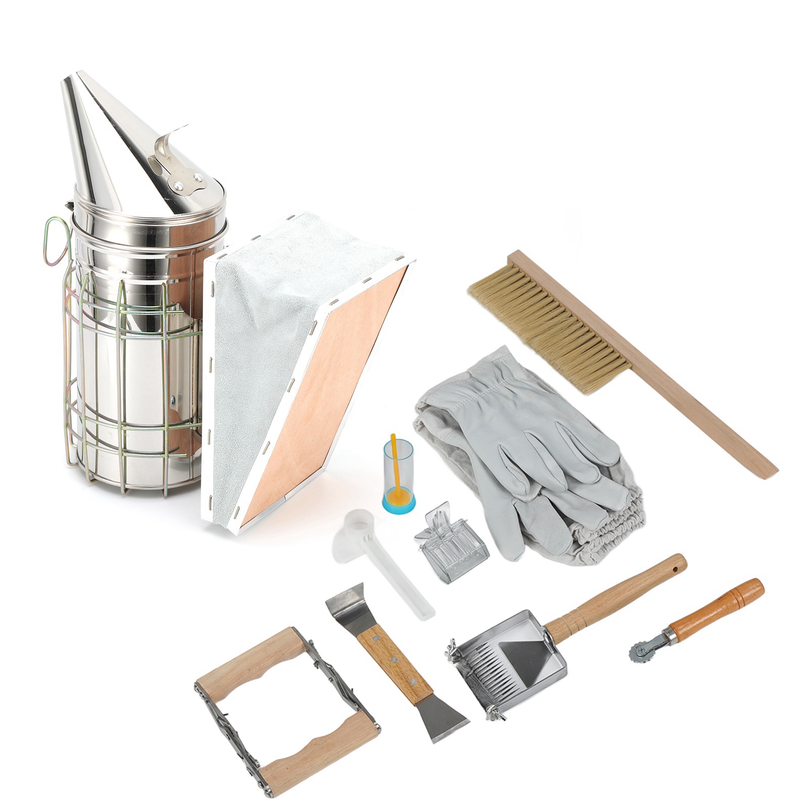 Bee Smoker Tool - /Set Beekeeping Kit Frame Grip Bee