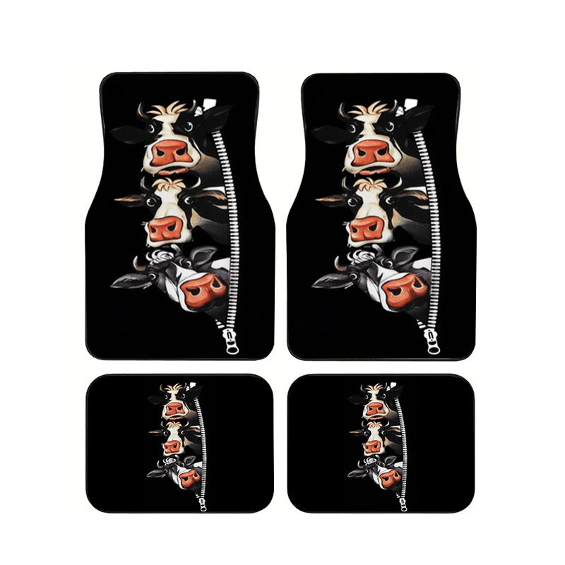 Cow Zipper Funny Cartoon Car F - đánh giá và giá Cow Mat Rubber