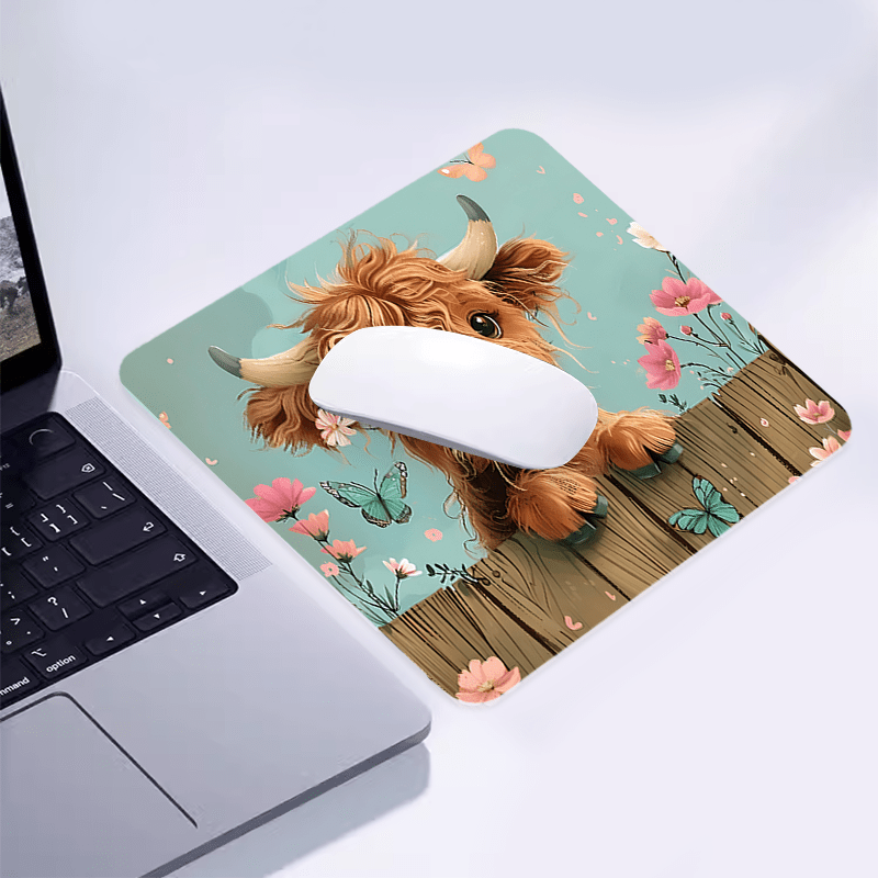 Brand Cute Highland Cow Mouse  - đánh giá và giá Cow Mat Rubber