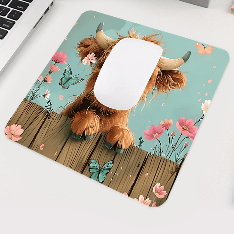 Brand Cute Highland Cow Mouse  - đánh giá và giá Cow Mat Rubber