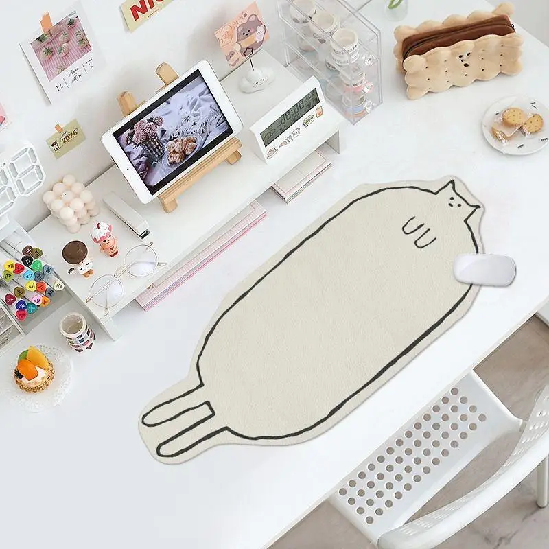 Kawaii Cat Gamer Desk Mat Leat - đánh giá và giá Cow Mat Rubber